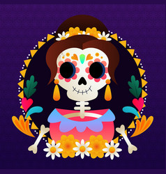 Gradient Dia De Muertos Celebration