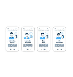 Information Overload Onboarding Mobile App Screens