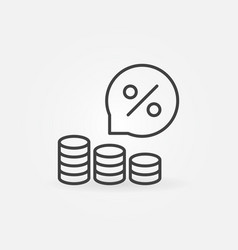 Money Coins Inflation Concept Icon Or Symbol