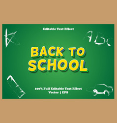 Back To School Editable Text Effect