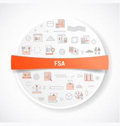 Fsa Flexible Spending Account Concept With Icon