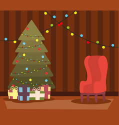 Happy Mery Christmas Livingroom With Tree