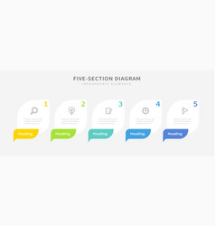 Infographic Five Section Diagram