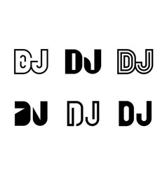 Set Of Letter Dj Logos