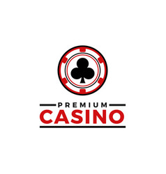 Casino Gambling Cards Game Sign Logo Template