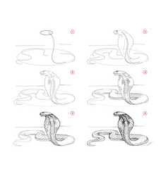 Page Shows How To Learn To Draw Sketch Of Cobra