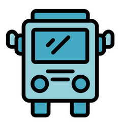 School Bus Icon Flat