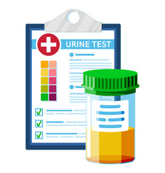 Urine Test Tube Medical Form List With Results