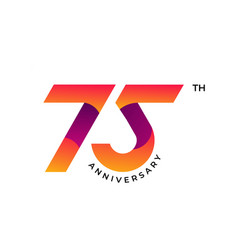 75 Anniversary Logo Design 75th