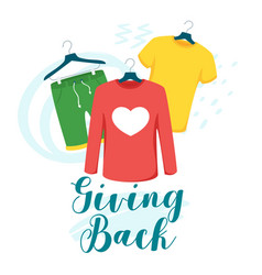 Clothes Giving Back Lettering