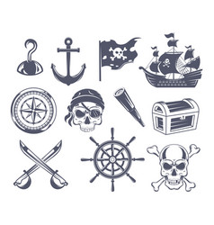 Pirate Badges Tattoo Marine Emblems For Sailors