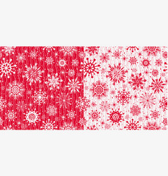 Two Hand Drawn Christmas Seamless Pattern