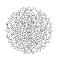 Adult Zen Whirl Mandala Coloring Book Page