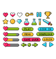 8bit Buttons Set