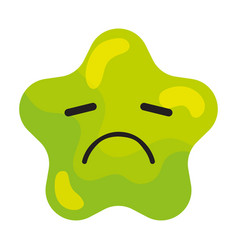 Isolated Sad Cute Star Shape Emoji