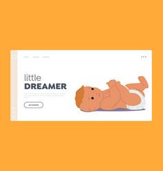 Funny Infant Landing Page Template Cute Newborn