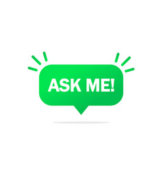 Message Ask Me Stock Image Eps 10