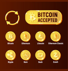 Cripto Currency Exchange Icon Set