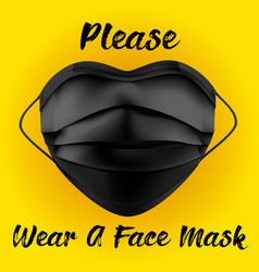 Please Wear A Mask Thank You Warning Sign