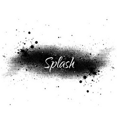 Black Color Splash Design