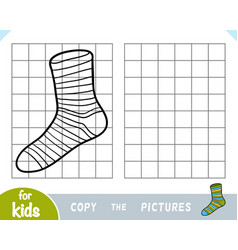 Copy The Picture Game For Children Sock