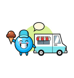 Gum Ball Cartoon With Ice Cream Truck