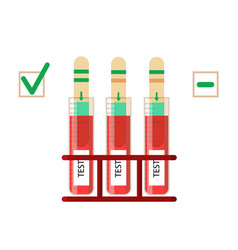 Test Strip Icon Laboratory Conducts A Blood