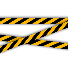 Warning Tape Black And Yellow Striped Line