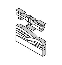 Agricultural Drone Isometric Icon