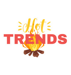 Hot Latest Trends Flat Poster Template