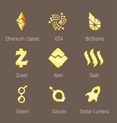 Popular Cripto Currency Logo Set