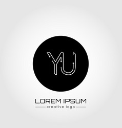 Creative Logo Is The Letter Y And U A Design