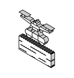 Search Rescue Drone Isometric Icon