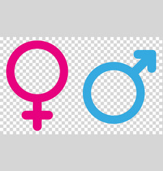 Female And Male Sex Icon Isolated