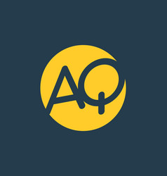 Merger Shape Of Aq Initial Letter