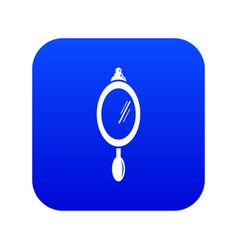 Hand Mirror Icon Blue