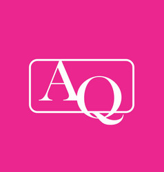 Merger Shape Of Aq Initial Letter