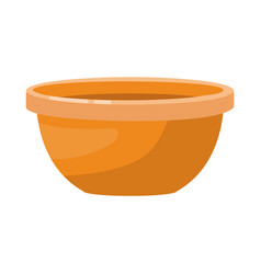 Orange Plastic Tub Or Bowl For Water Flat