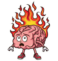 Brain On Fire Cartoon Clip Art