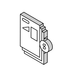 Financial Modeling Isometric Icon