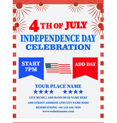 4th Of July Big Party Flyer Poster Design