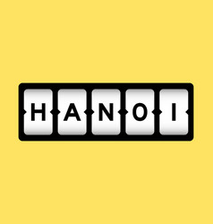 Black Color In Word Hanoi On Slot Banner