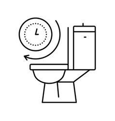 Frequent Urination Line Icon