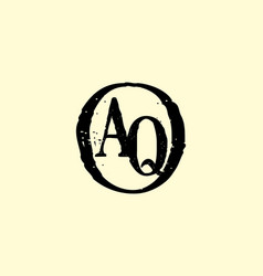 Merger Shape Of Aq Initial Letter