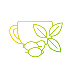 Rosehip Tea Gradient Linear Icon