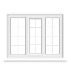 White Triple Closed Window