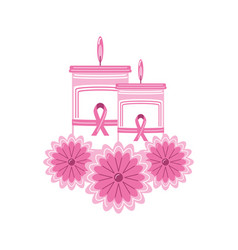 Breast Cancer Awareness Candles Light