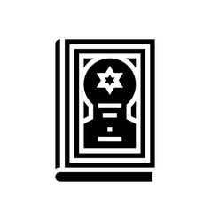 Jewish Prayer Book Siddur Glyph Icon