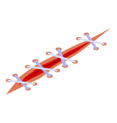 Surgeon Suture Icon Isometric Style