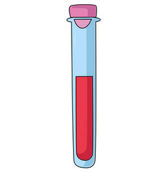 An Empty Test Tube For Blood Collection Tests